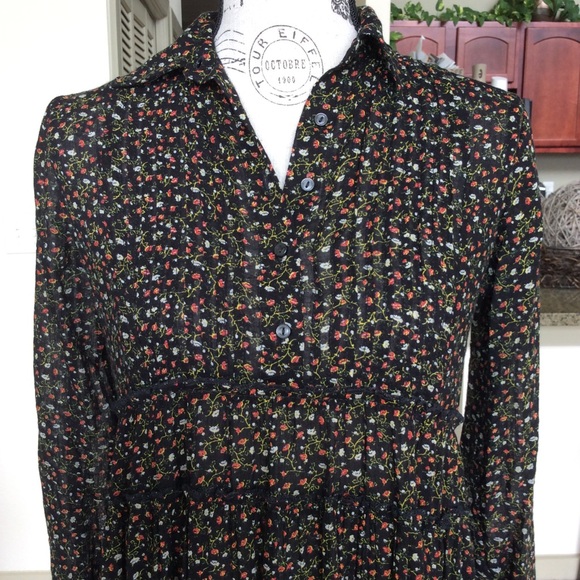 🌻 Ralph Lauren Boohoo Flowered Mini Dress 🌻 - Picture 4 of 7